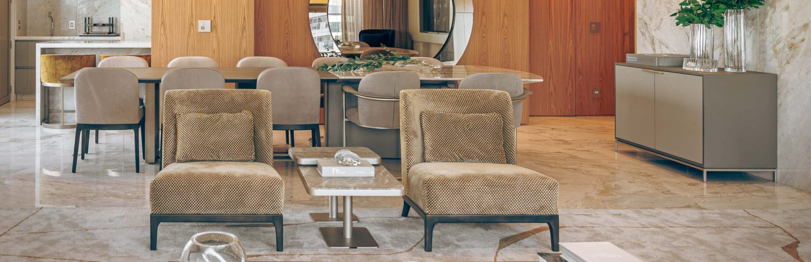 Residencial Villa Versace - Living e Sala de Jantar